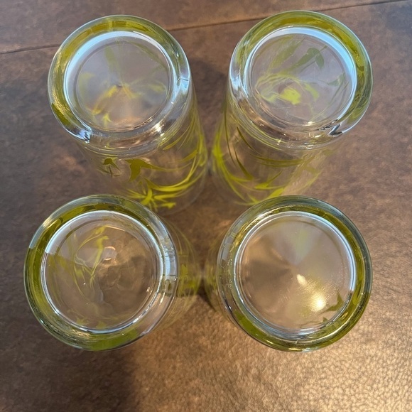 Vintage Butterfly and Bamboo Grass Glass Tumblers - Picture 9 of 10